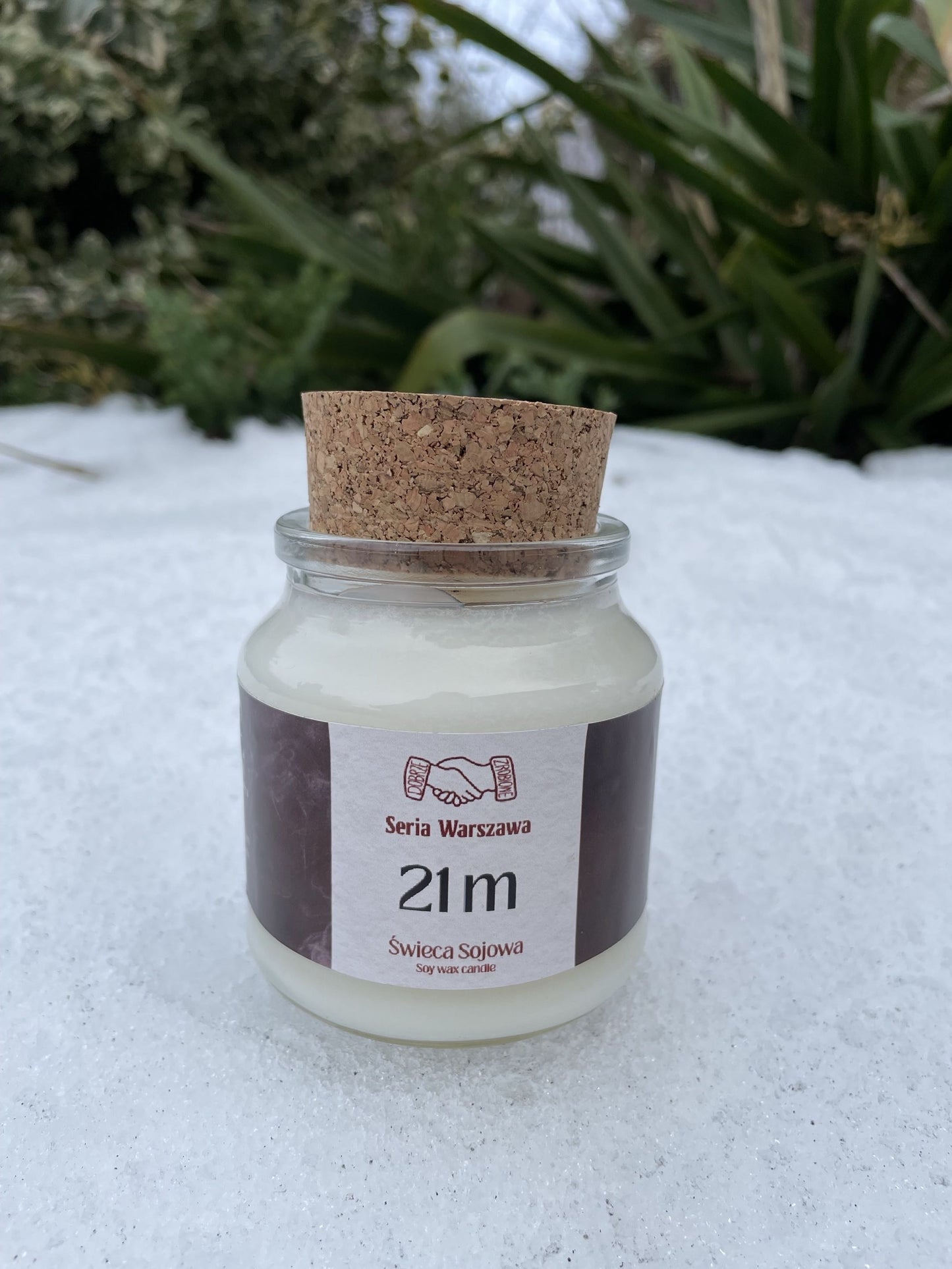Świeca sojowa 21 metrów Przaja Ci - o zapachu Warszawy