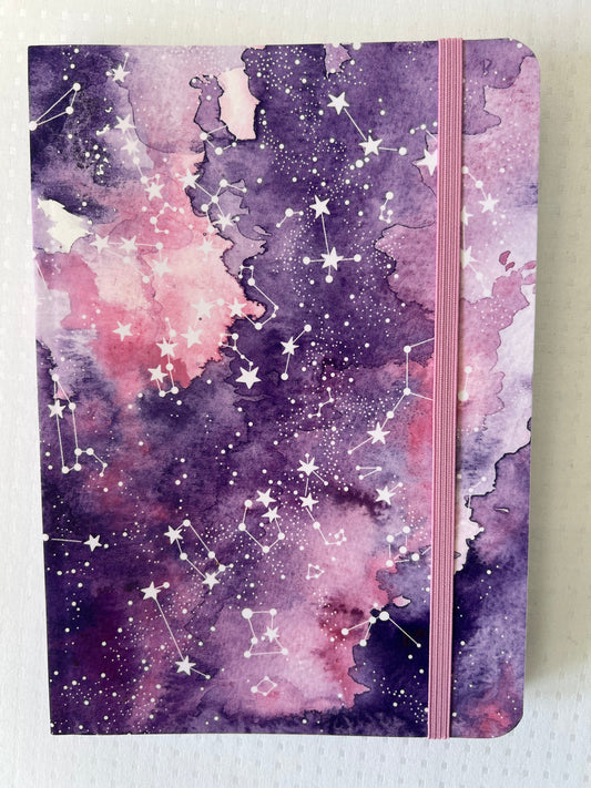 Devangari notes w kropki "Pastel Galaxy" A5