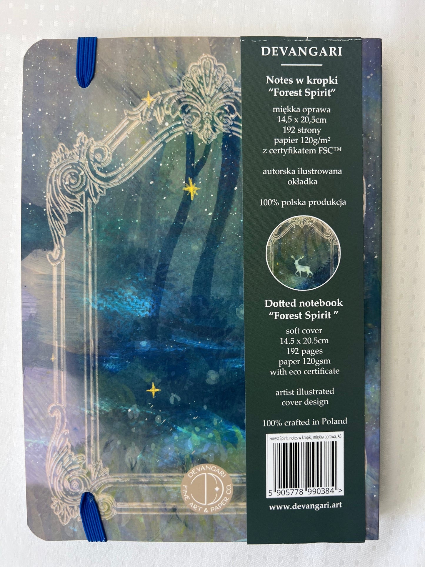 Devangari notes w kropki "Forest Spirit" A5