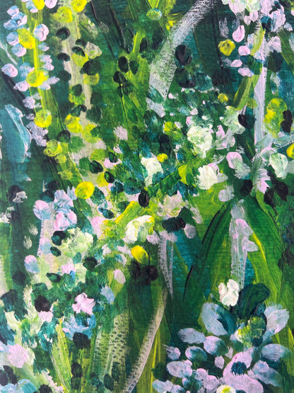 Devangari notes w kropki "Garden" A5