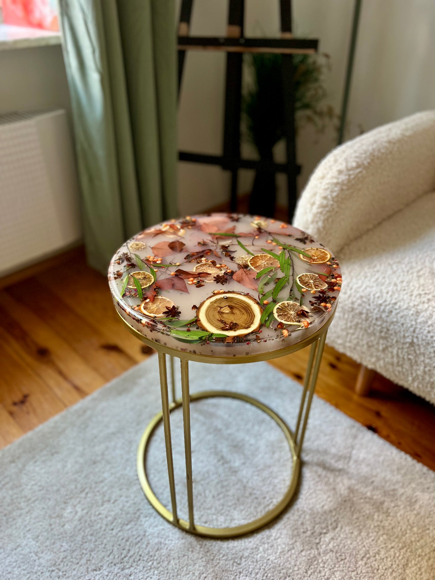 35,5 Mahoń unikatowy stolik Ejko Art