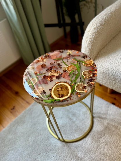 35,5 Mahoń unikatowy stolik Ejko Art